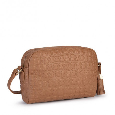 Bandolera Sherton de piel cuero de Tous