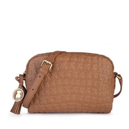 Bandolera Sherton de piel cuero de Tous