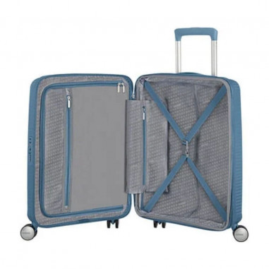 Maleta American Tourister SOUNDBOX 55 cm Stone Blue