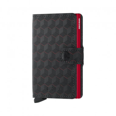 Mini Wallet Optical Black-Red Secrid