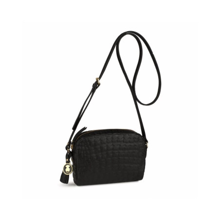 Bandolera Sherton de Piel Negro TOUS