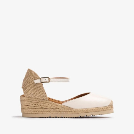 Alpargata Pala-Talón en Piel Unisa