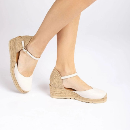 Alpargata Pala-Talón en Piel Unisa