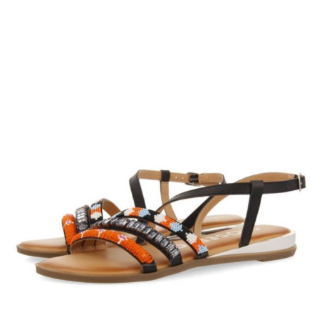 Sandalias de Tiras con Piedras Multicolor Legazpia Gioseppo