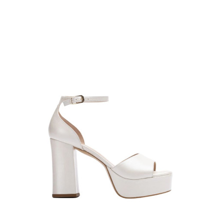 Sandalias de Novia Punta Cuadrada con Plataforma Unisa