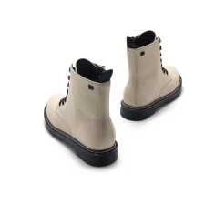 Botines Planos Storm Low Beige Mustang 2