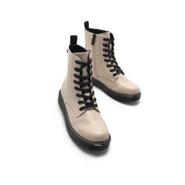 Botines Planos Storm Low Beige Mustang