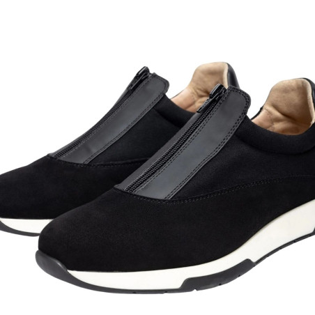 Botines con Cremallera Fico Negro Unisa