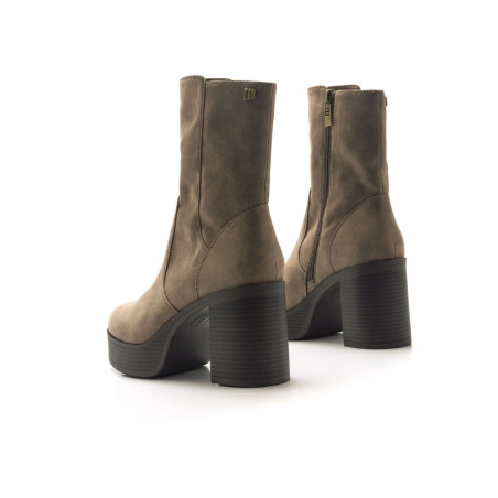 Botines de Tacón Marrón Sixties Mustang