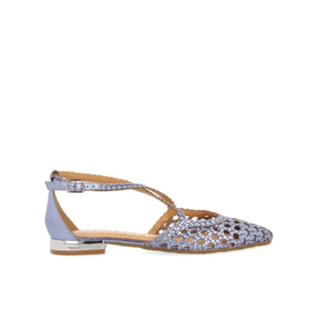 Bailarinas Color Azul con Trenzados Leskovic Gioseppo