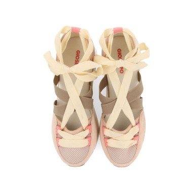 Sandalias Deportivas Nude con Cuña...