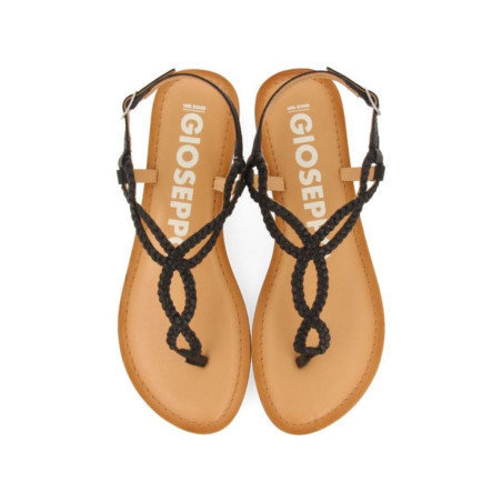 Sandalias Mujer de Tiras Trenzadas Negras Merignas Gioseppo