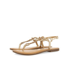 Sandalias Mujer de Tiras Trenzadas Doradas Merignas Gioseppo 2