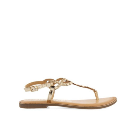 Sandalias Mujer de Tiras Trenzadas Doradas Merignas Gioseppo
