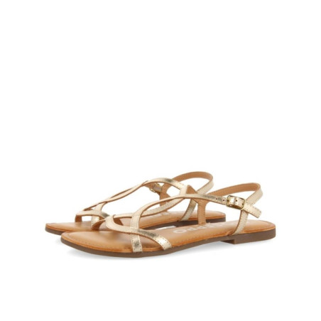 Sandalias Mujer Doradas de Tiras Finas Lamim Gioseppo