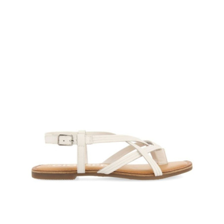 Sandalias Mujer de Piel Blancas de Tiras Cruzadas Funare Gioseppo