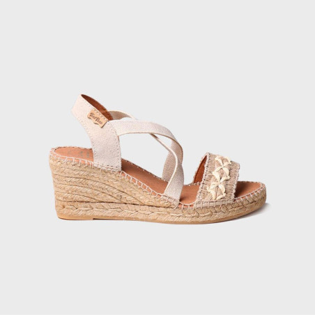 Sandalias de Mujer Cuña Yute Susa Natural de Toni Pons