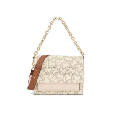 Bolso Tous Bandolera Mediana Audree Chain Beige Kaos Icon