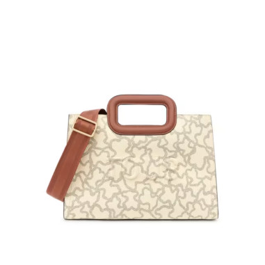 Bolso Tous Shopper Mediano Amaya Beige Kaos Icon