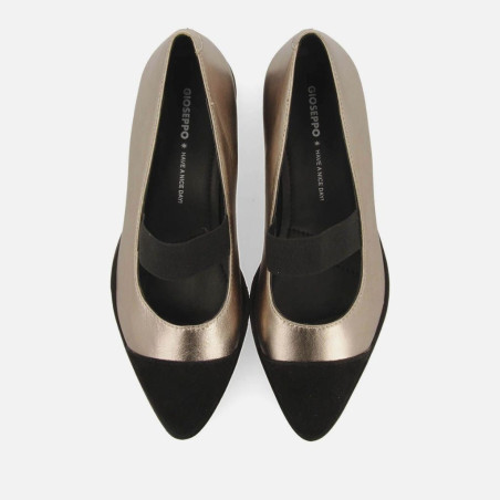 Bailarinas Metalizadas Piel Suela Track Tokaj Gioseppo