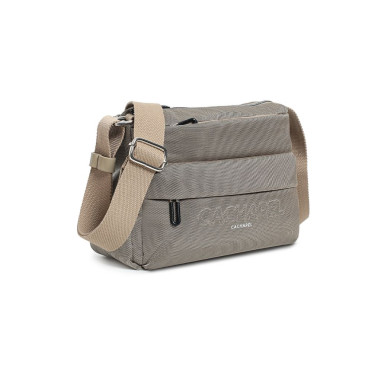 Bolso Cacharel Bandolera Tres Compartimentos Taupe