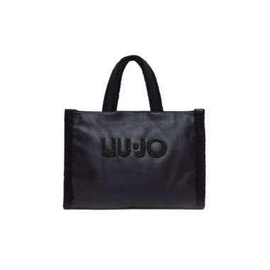 Liu Jo Bolsos Tote Negro Peluche