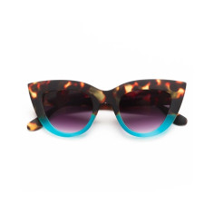 Gafas de Sol Okkia Claudia Big Cat Eye Habana y Azul