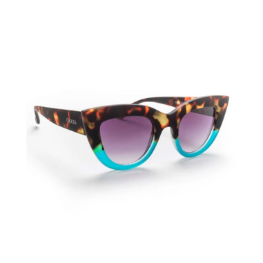 Gafas de Sol Okkia Claudia Big Cat Eye Habana y Azul