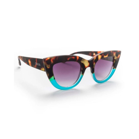 Gafas de Sol Okkia Claudia Big Cat Eye Habana y Azul