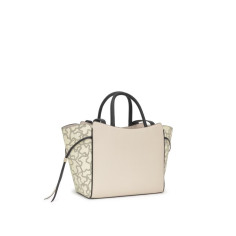 Bolso Tous City Mediano Beige y Negro Kaos Icon 2