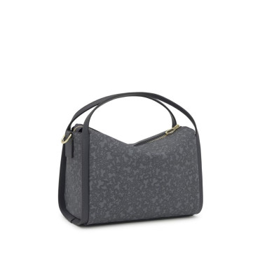 Bolso Tous City Mediano Gris Oscuro Kaos Mini Lines