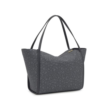 Bolso Tous Capazo Grande Gris Oscuro Kaos Mini Lines