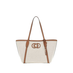 Bolso Guess al Hombro Sebina Beige Multi