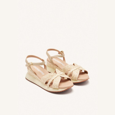 Sandalias Plataforma Rafia Natural Guildhall Gioseppo