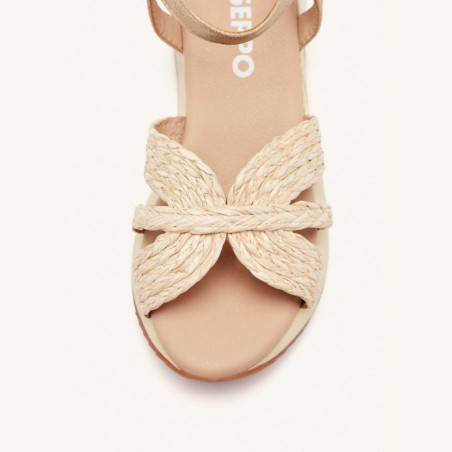 Sandalias Plataforma Rafia Natural Guildhall Gioseppo