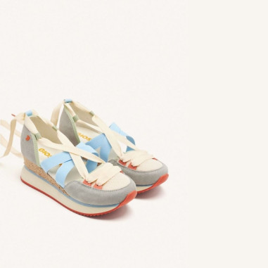 Sandalias Deportivas Piel Cuña Rafia Hinesburg Gioseppo