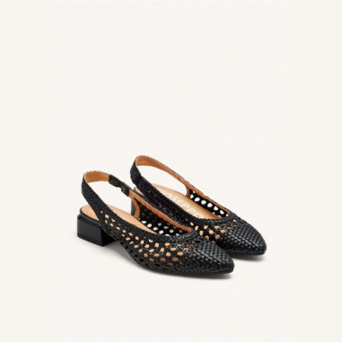 Bailarinas Trenzadas Color Negro Piskove Gioseppo