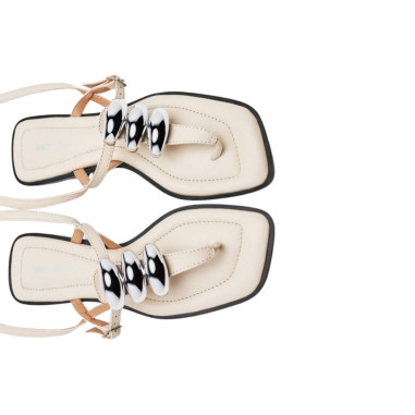 Sandalias Griegas Reseburg Off-White...