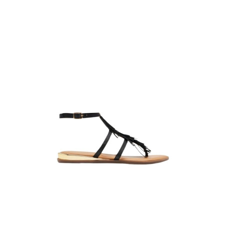 Sandalias Griegas Flecos Sunapee Negras Gioseppo