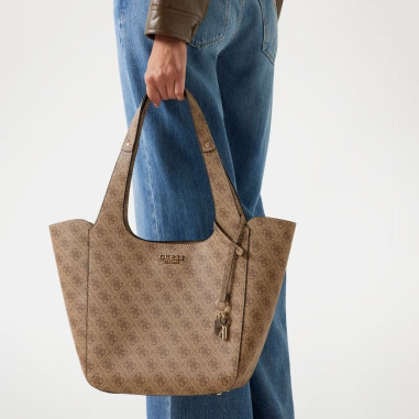 Bolso Guess Shopper Calista Beige