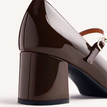 Zapatos Mary-Jane Efecto Charol Windham Marrón Gioseppo