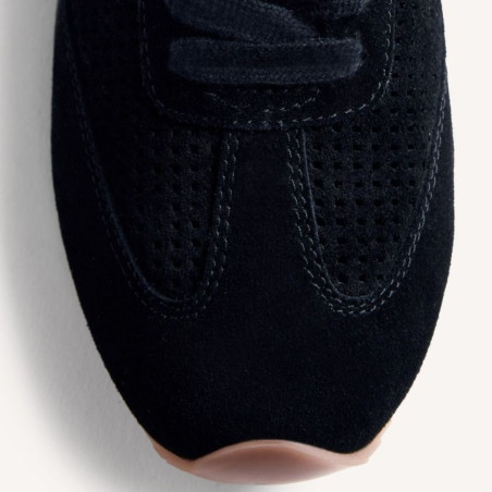 Zapatillas Piel Serraje Isanti Negro Gioseppo