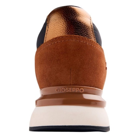 Zapatillas Piel Cuña Hemlock Negro Gioseppo