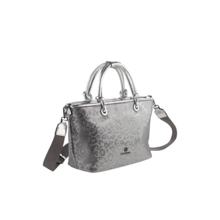 Shopper Cacharel Doble Compartimento Print Plata