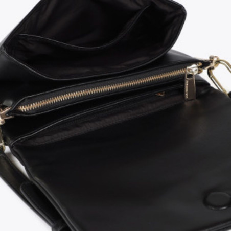 Bolso Lola Casademunt Bandolera Tres Compartimentos Negro