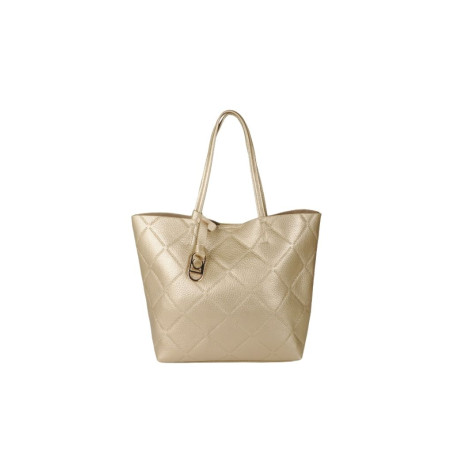 Bolso Lola Casademunt Shopper Rombos Dorado