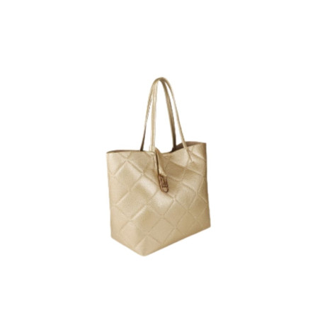 Bolso Lola Casademunt Shopper Rombos Dorado