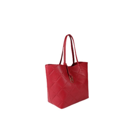 Bolso Lola Casademunt Shopper Rombos Rojo