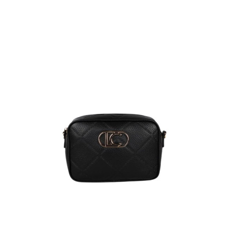 Bolso Lola Casademunt Bandolera Rombos Negro