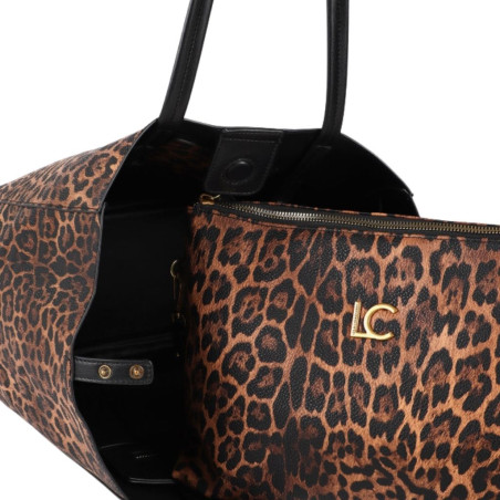 Bolso Lola Casademunt Shopper Animal Print Leopardo